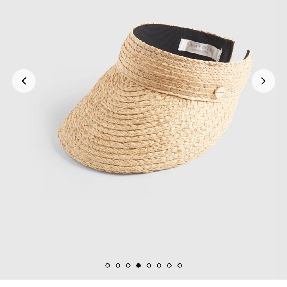 Seafolly Straw Sun Visor Hat